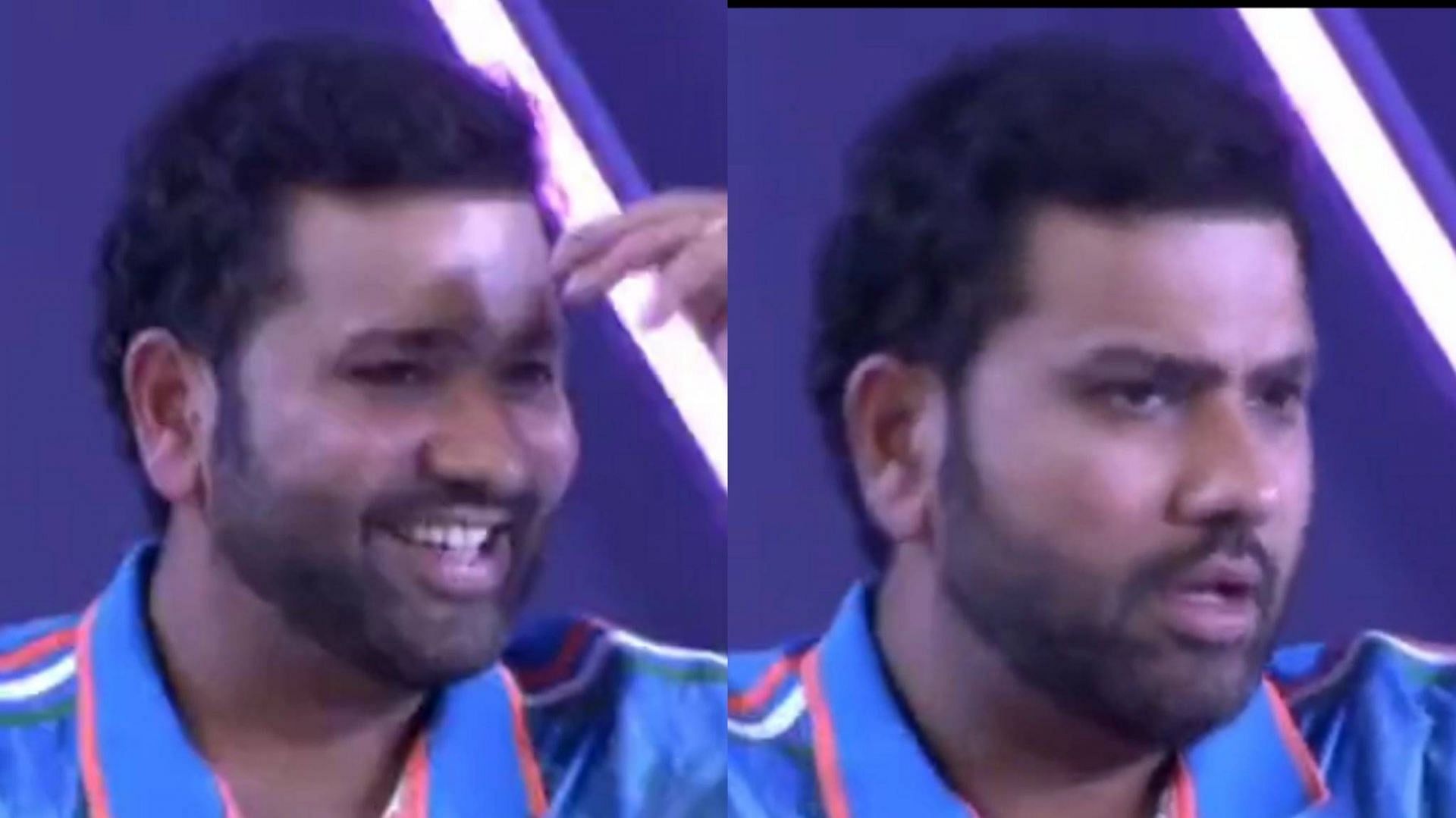 Rohit Sharma refrained from answering a question (Image: X)