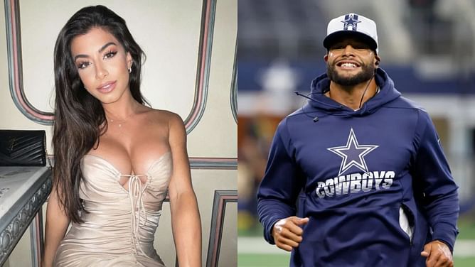 Sarah Jane Ramos shows Dak Prescott some love as Cowboys squeak through Week 6 MNF win vs Chargers