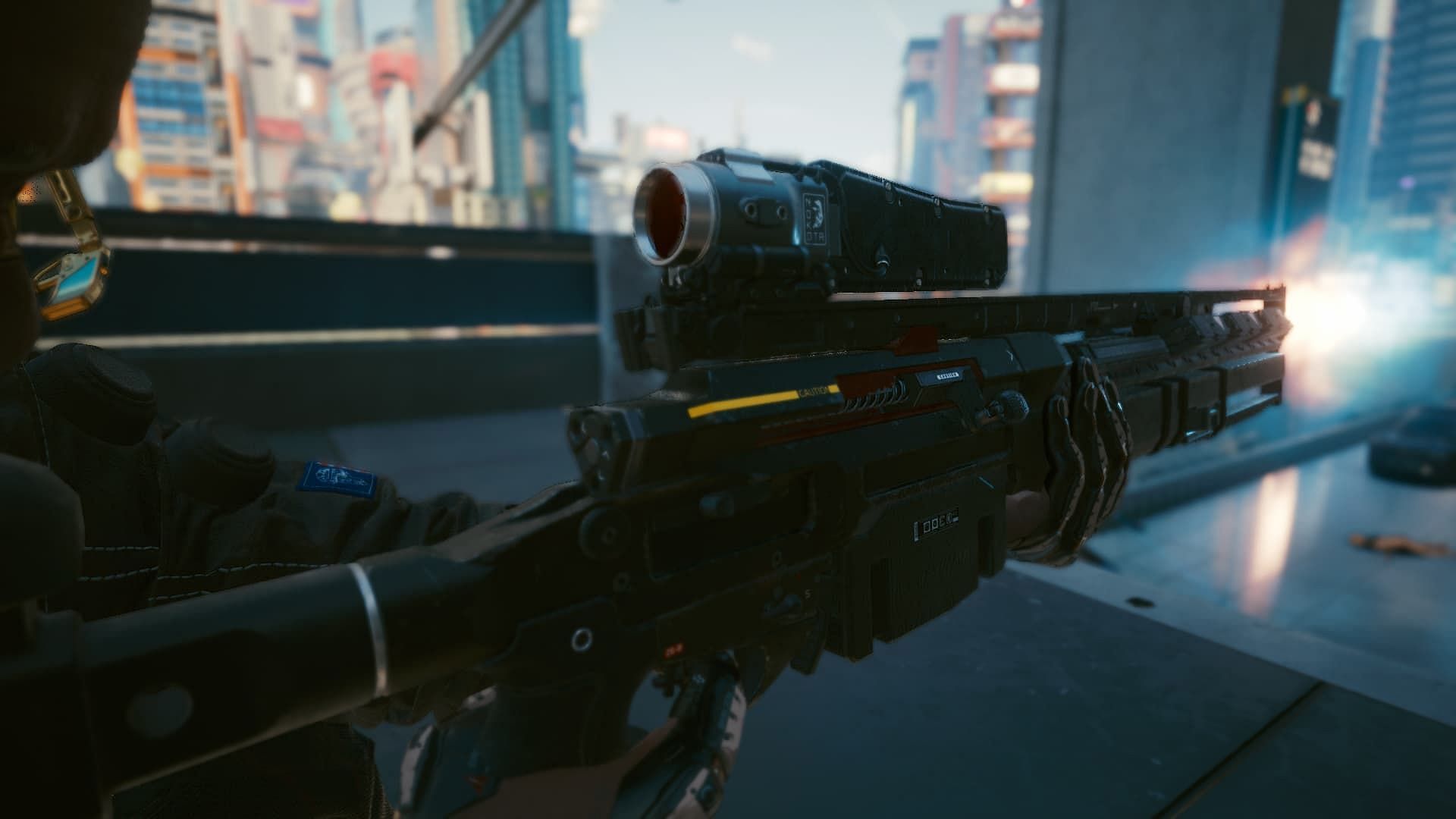 Breakthrough sniper tech weapon in Cyberpunk 2077 (Image via CD Projekt RED)