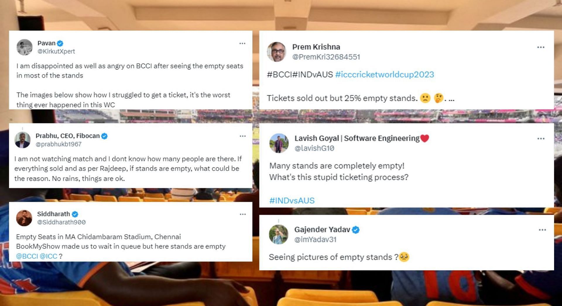 Fans react to empty stands in IND vs AUS 2023 match