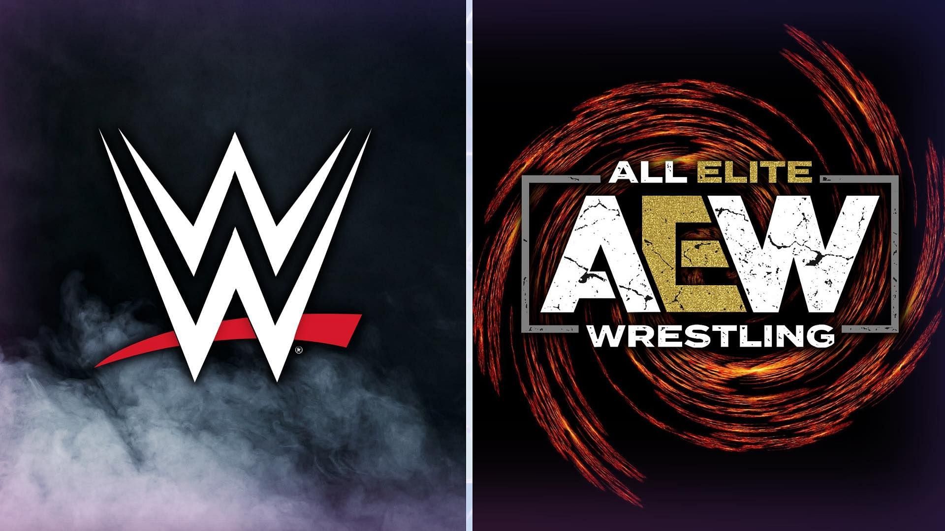 WWE and AEW logo