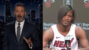 "Reminds me a lot of my mother's hair": Jimmy Kimmel hilariously compares Jimmy Butler's emo hairstyle to his mom's, jesting that she too can dunk