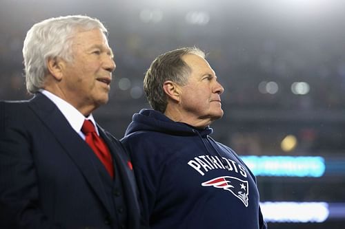 Patriots owner Robert Kraft and HC Bill Belichick