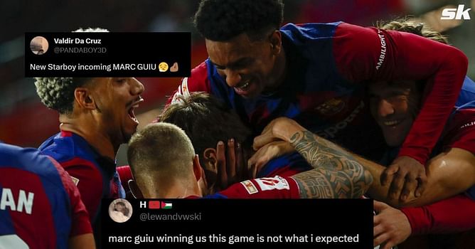 "The next Messi", "Remember the name" - Twitter erupts as Barcelona teenage debutant Marc Guiu nets winner against Athletic Bilbao