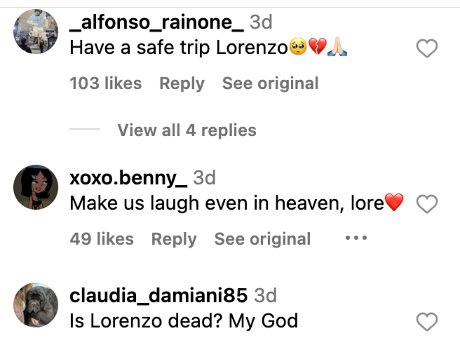 Social media users mourn the passing of the Italian influencer, who passed away at 40 due to cardiac arrest. (Image via Instagram)