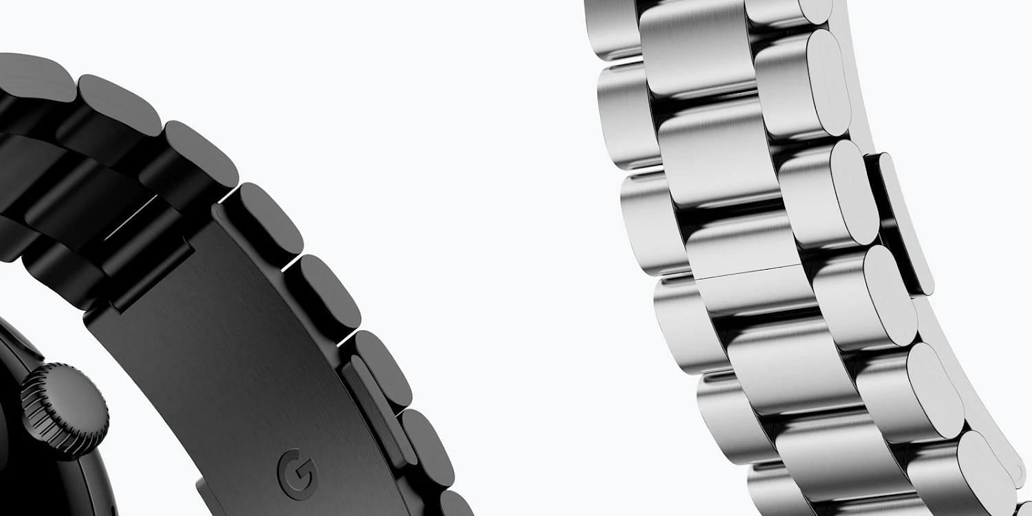 The new Pixel Watch meta links band (Image via Google)