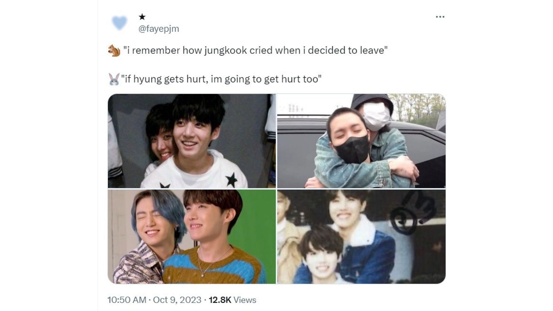 Fans react to Jungkook&#039;s Weverse comments on j-hope&#039;s post (Image via X/fayepjm)