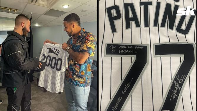 White Sox star Luis Patino surprises Columbian brother and music icon Manuel Turizo with special gift after his Chicago concert: "What a show brother"