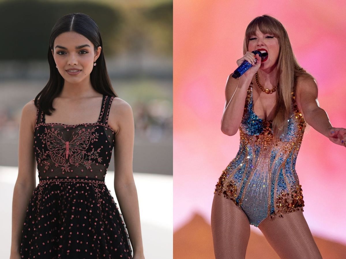 Rachel Zegler and Taylor Swift (Image via Jeremy Moeller and Allen J. Schaben/Getty Images)