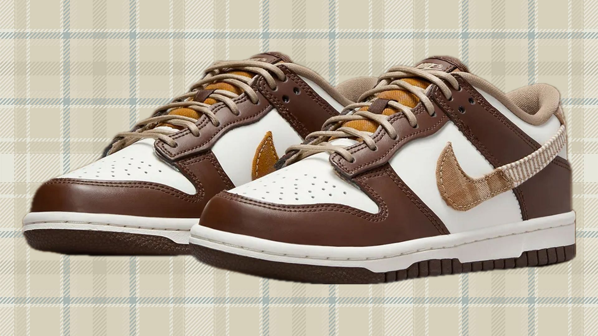 Nike Dunk Low Plaid shoes (Image via Nike)