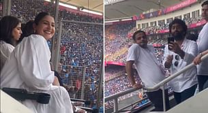 [Watch] Arijit Singh turns paparazzi for Anushka Sharma in viral video during IND vs PAK 2023 World Cup match