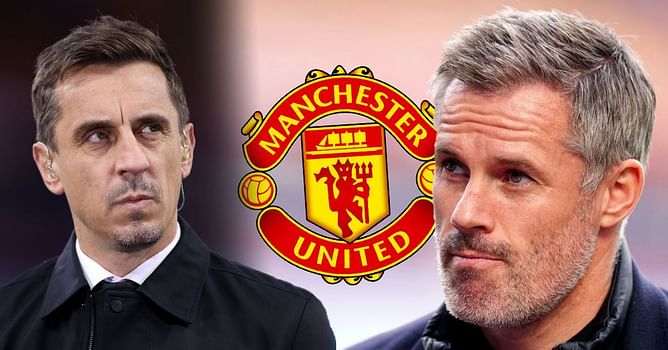 "Why do I have to listen to you?" - Gary Neville and Jamie Carragher involved in heated exchange after Manchester United defeat