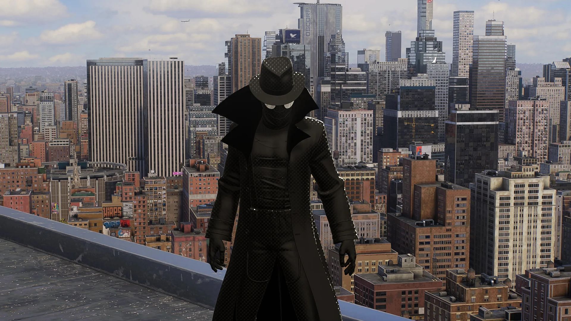 The Noir suit comes from the movie Into the Spider-Verse (Image via Insomniac Games)