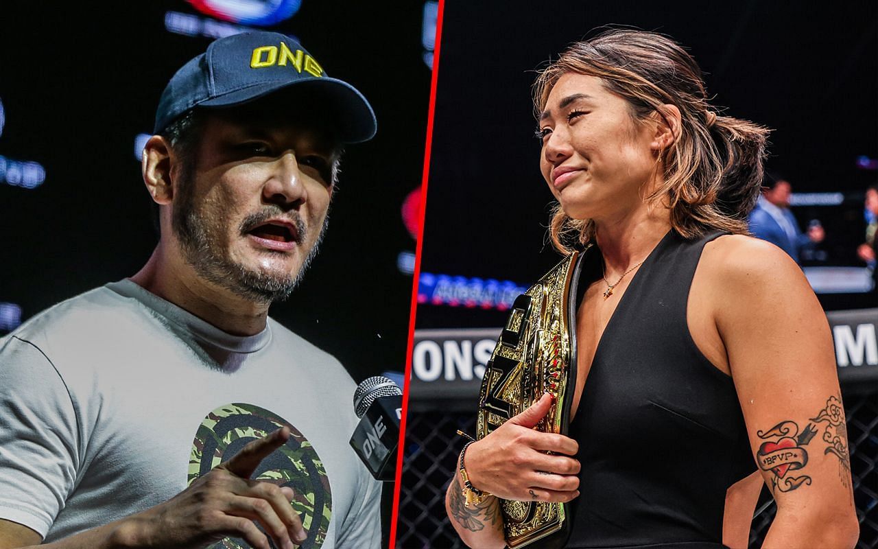 Chatri Sityodtong (L) / Angela Lee (R) -- Photo by ONE Championship