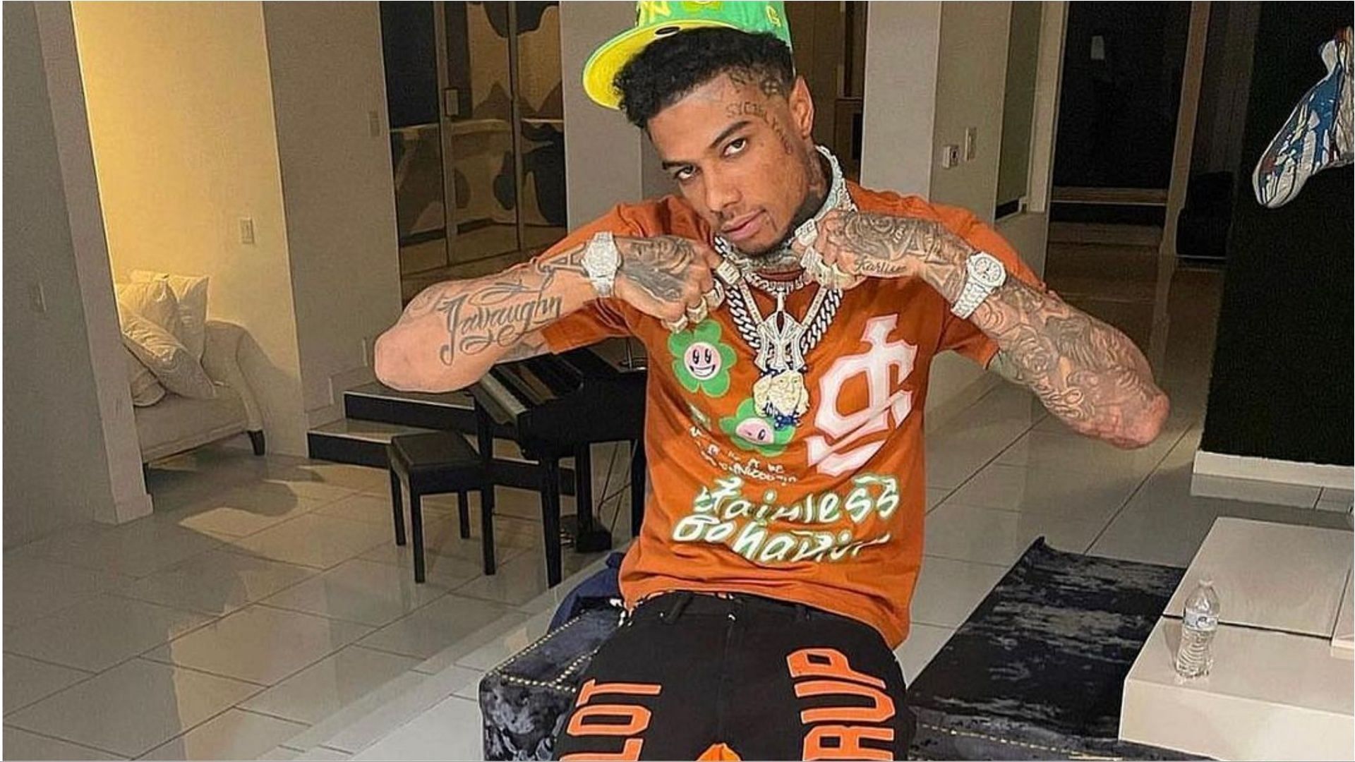 Blueface has been ordered to pay damages to the victim of a shooting incident (Image via bluefasebabyy/Instagram)