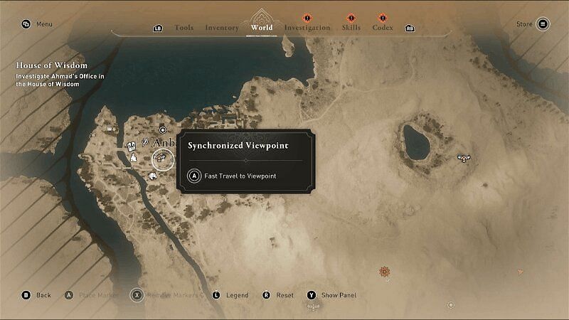 Viewpoint near Anbar in Assassin&#039;s Creed Mirage (Image via Ubisoft)