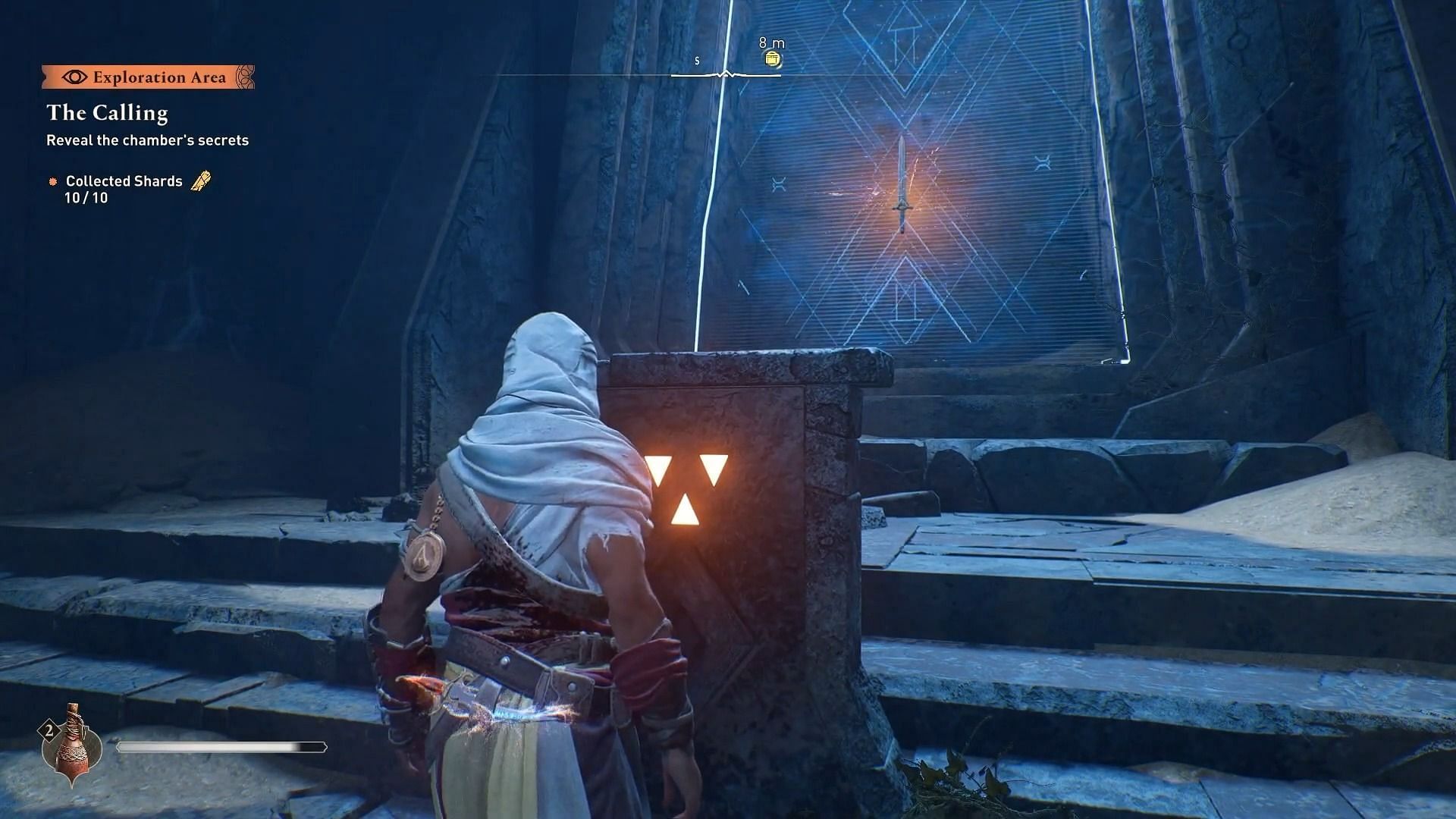 Obtaining the Shamshir-e Zomorrodnegar in Assassin&#039;s Creed Mirage (Image via Ubisoft)