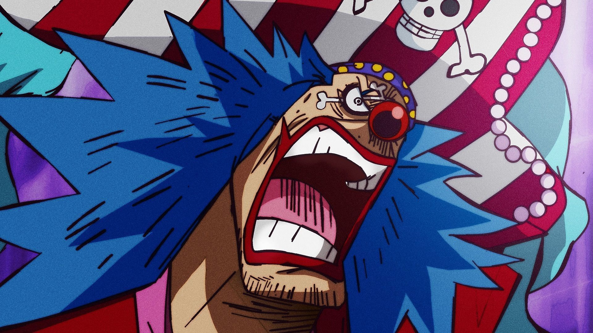 Buggy&#039;s post-timeskip appearance (Image via Toei Animation, One Piece)