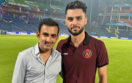"Words of wisdom from the legend" - Naveen-ul-Haq catches up with Gautam Gambhir after IND vs AFG match of 2023 World Cup