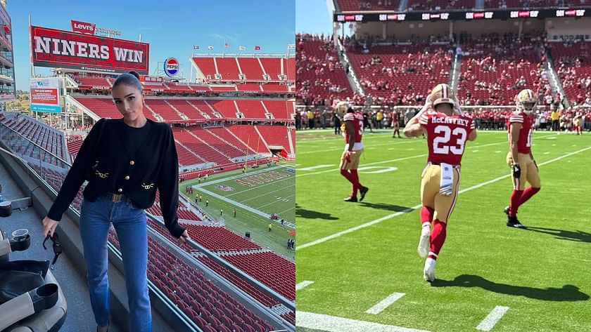 Christian McCaffrey honors girlfriend Olivia Culpo after 49ers win