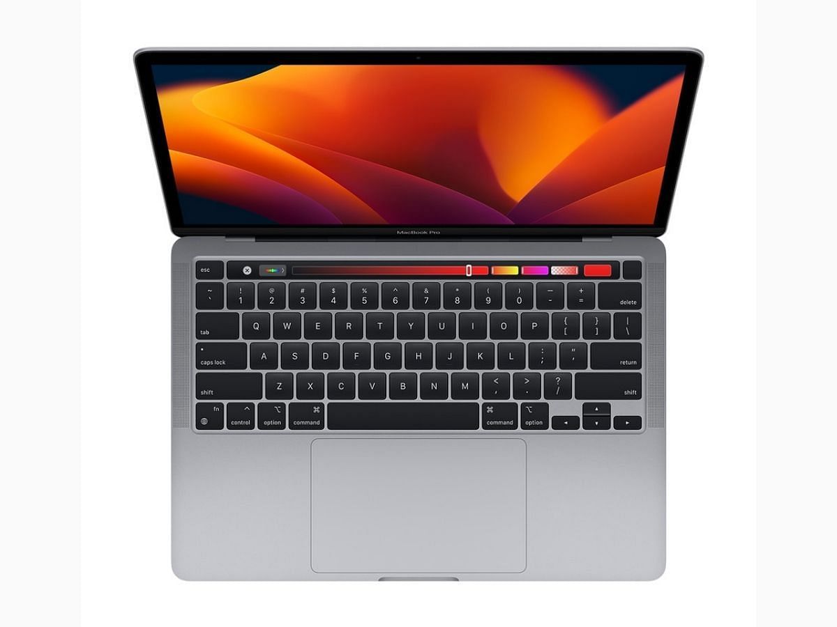 The MacBook Pro M2 13-inch comes with a Touch Bar. (Image via Apple)