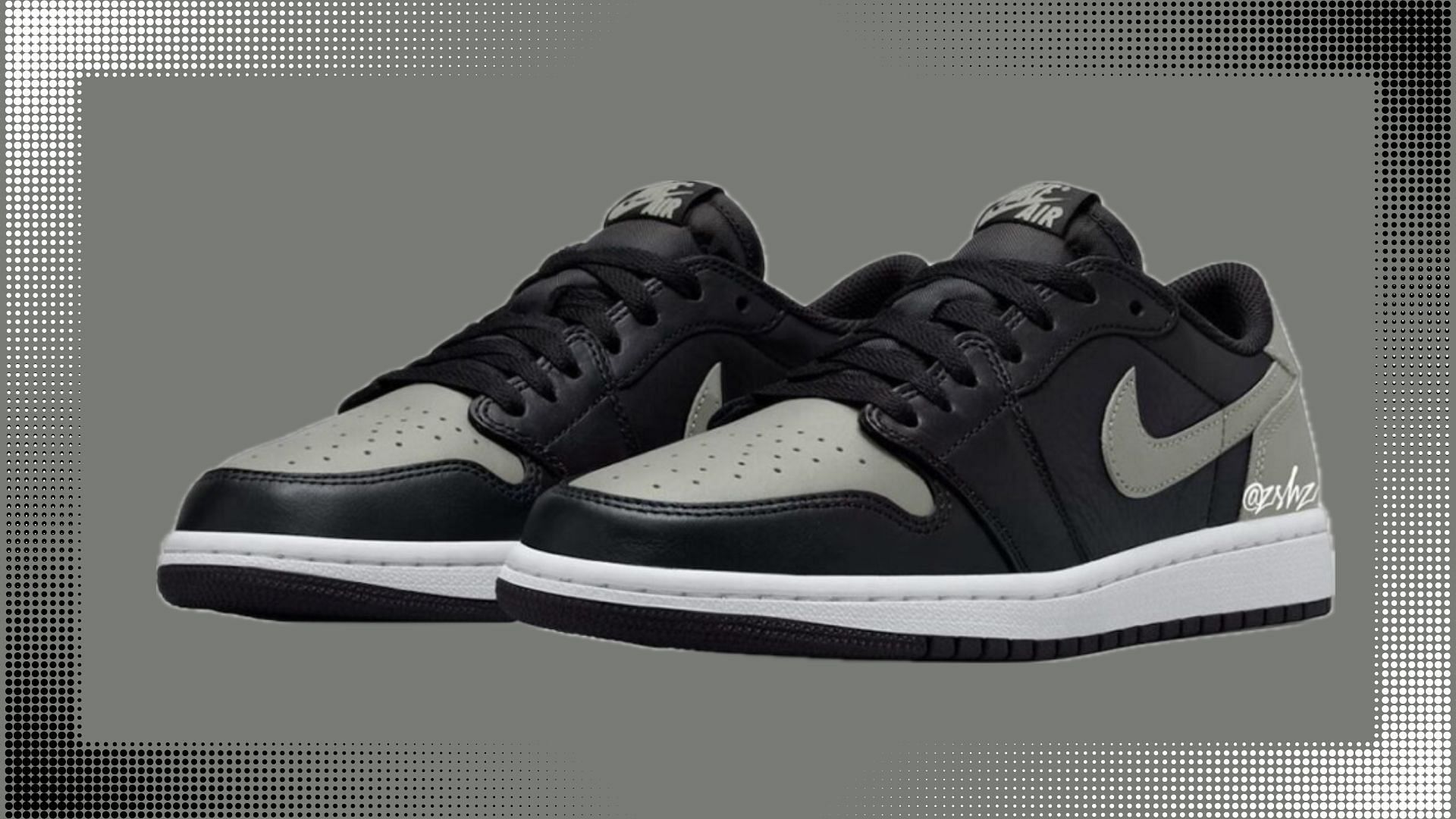 Air Jordan 1 Low Shadow shoes (Image via Instagram/@zsneakerheadz)