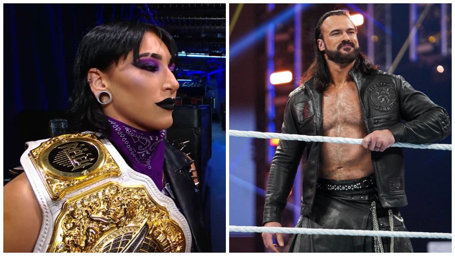 Rhea Ripley and Drew McIntyre were seen together in a backstage segment.