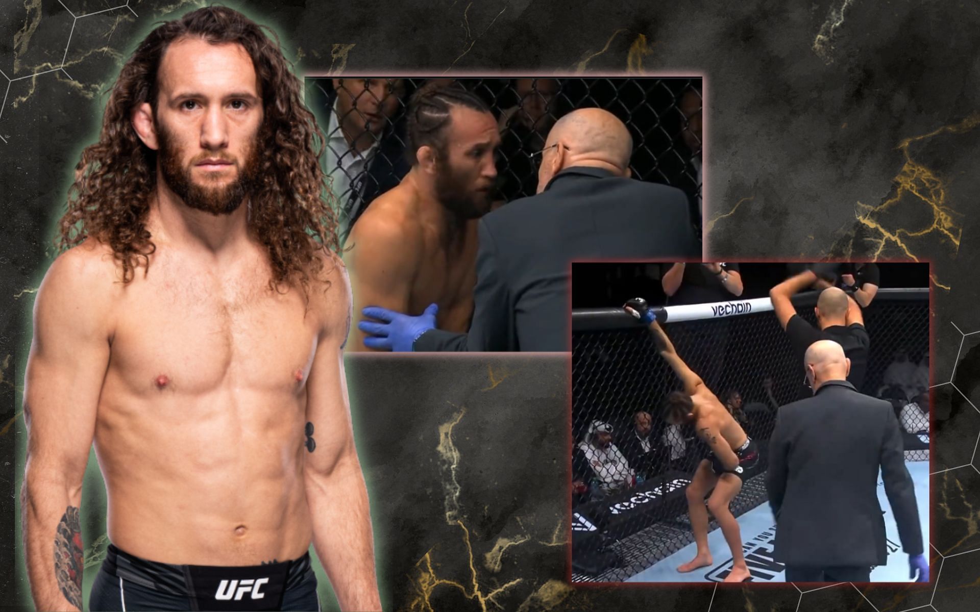 Victor Henry suffered low blow in his no-contest bout against Javid Basharat at UFC 284