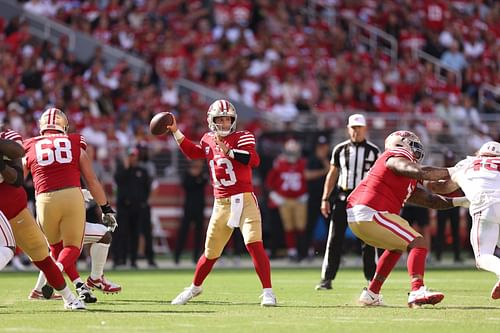 Brock Purdy during Arizona Cardinals v San Francisco 49ers