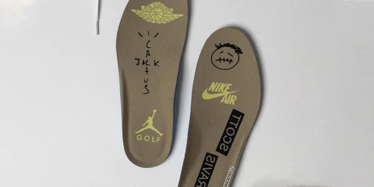 Travis Scott x Air Jordan 1 Low NRG Golf Shoes (Image via TrendyGolf)