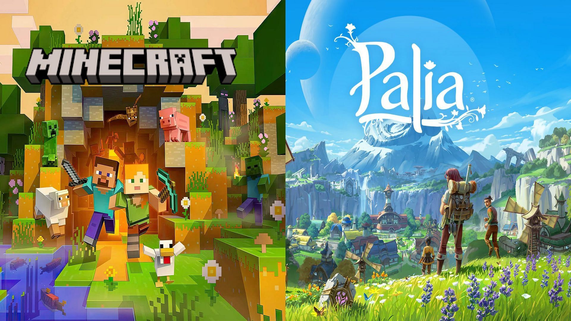 Explore the different Minecraft-like games that are available for free (Image via Mojang and Nintendo.com) 
