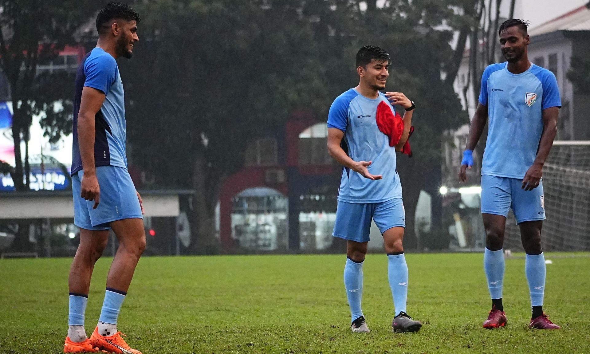 Indian players training ahead of their campaign in the 2023 Merdeka Cup.