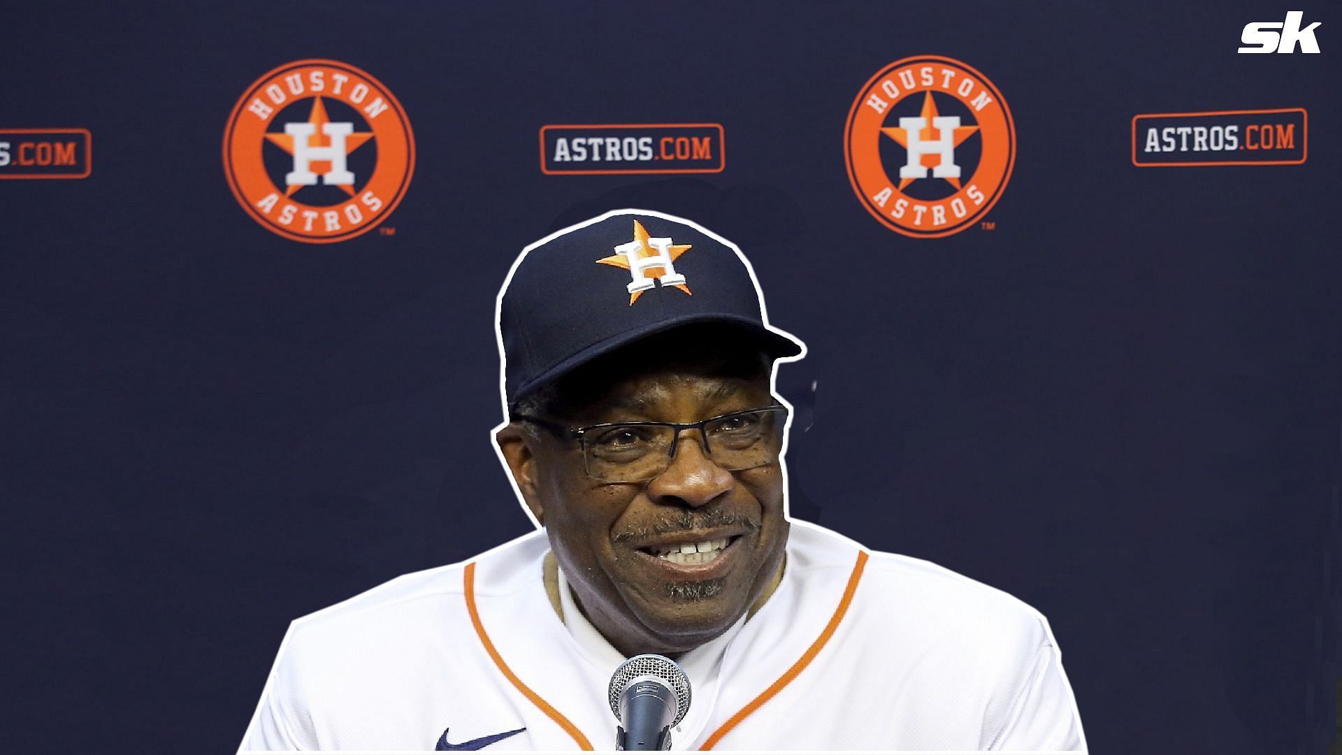 The Houston Astros held a retirement press conference for Dusty Baker on Thursday at Minute Maid Park