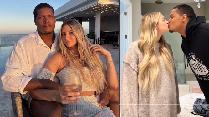 Allison Kuch playfully tricks Isaac Rochell into a surprise kiss: "That is not comfy"