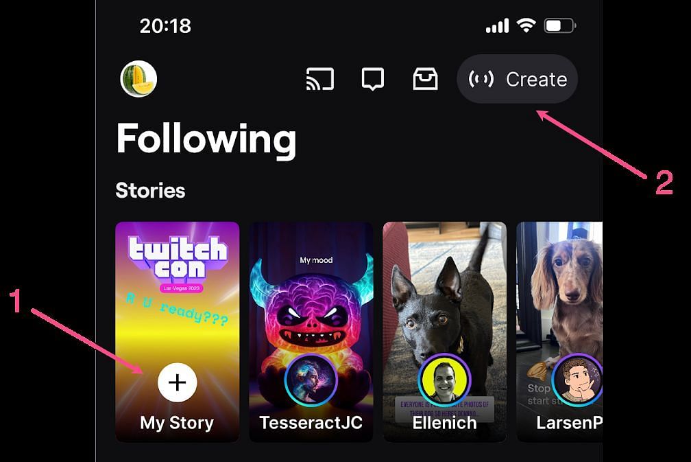 Streamers can create stories through the following tab (Image via X)