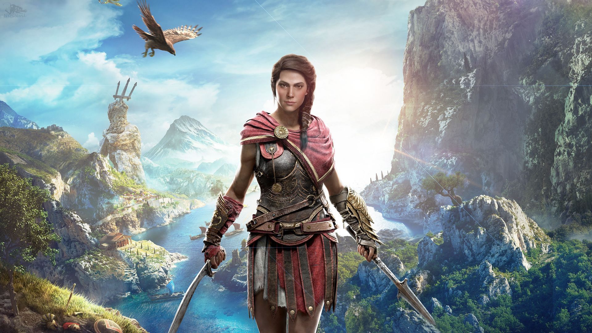 A spartan mercenary from ancient Greece and the protagonist of Odyssey. (Image via Ubisoft)