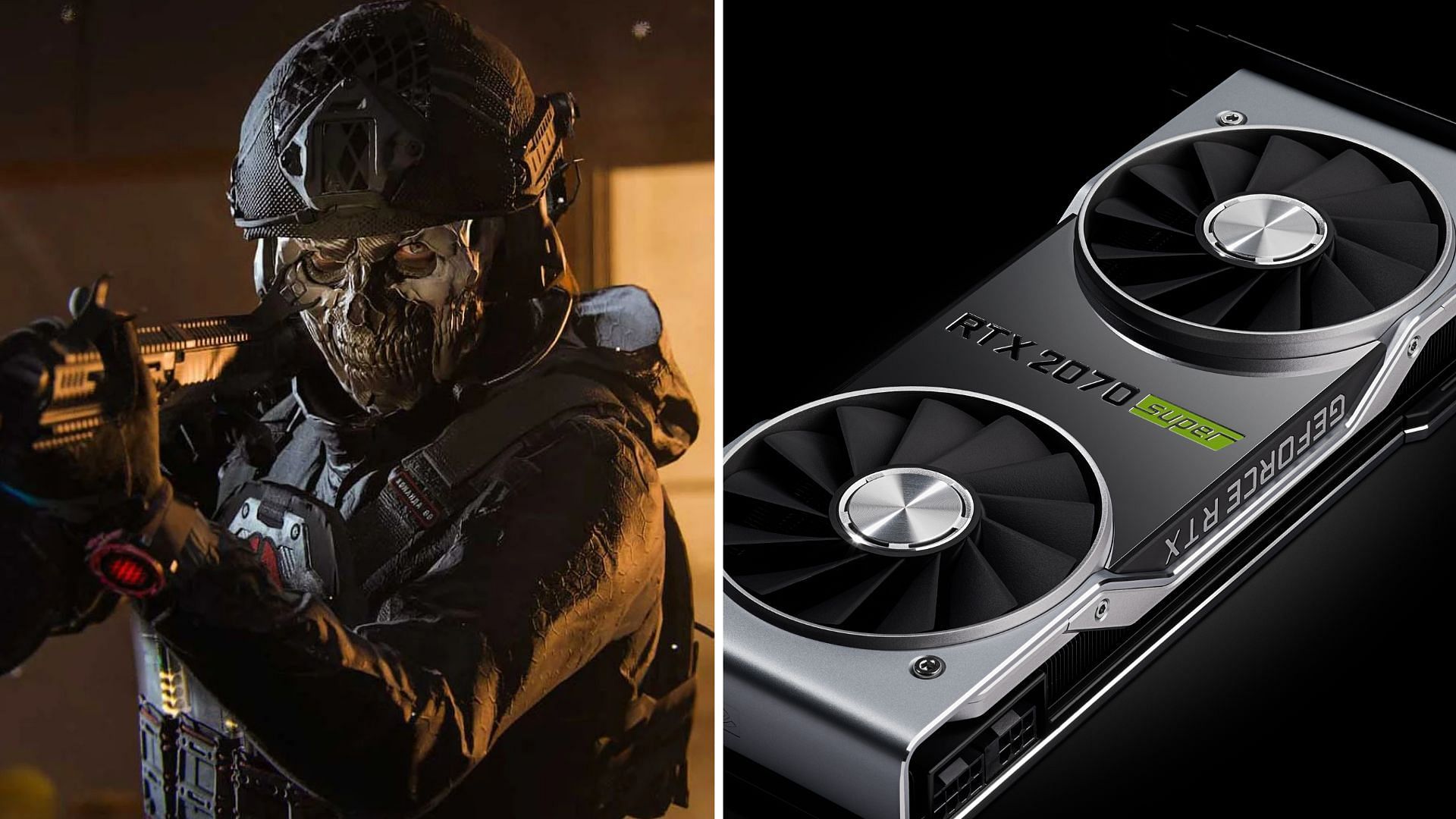 The Nvidia RTX 2070 Super can play Modern Warfare 3 with some compromises (Image via Nvidia and Activision)