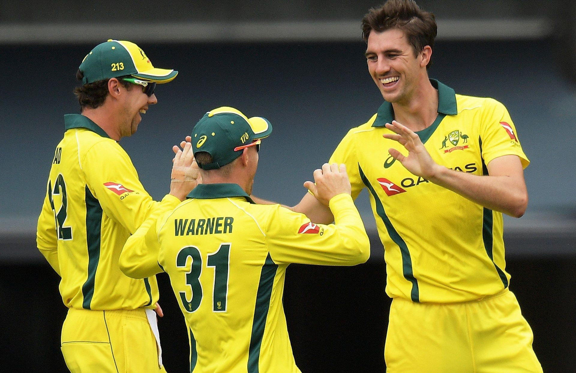 Pat Cummins celebrates a wicket. (Credits: Twitter)