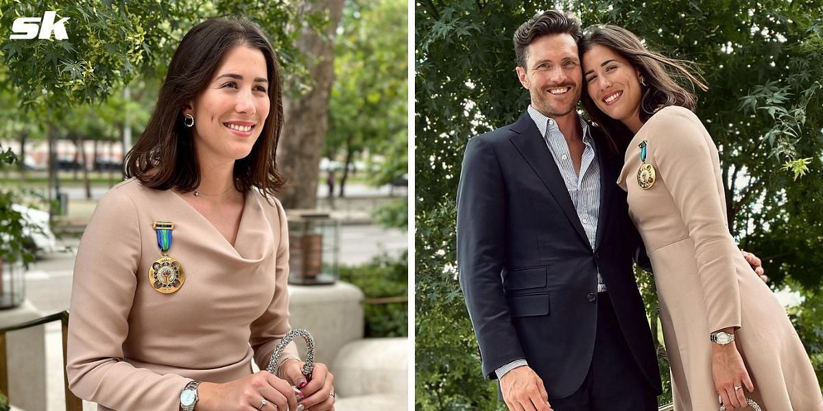 Garbine Muguruza and fiance Arthur Borges shine at San Sebastian film festival