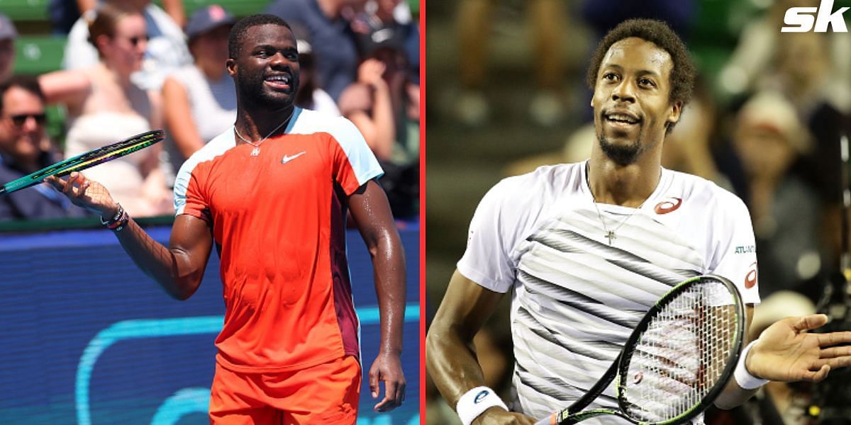 Frances Tiafoe (L) and Gael Monfils (R)