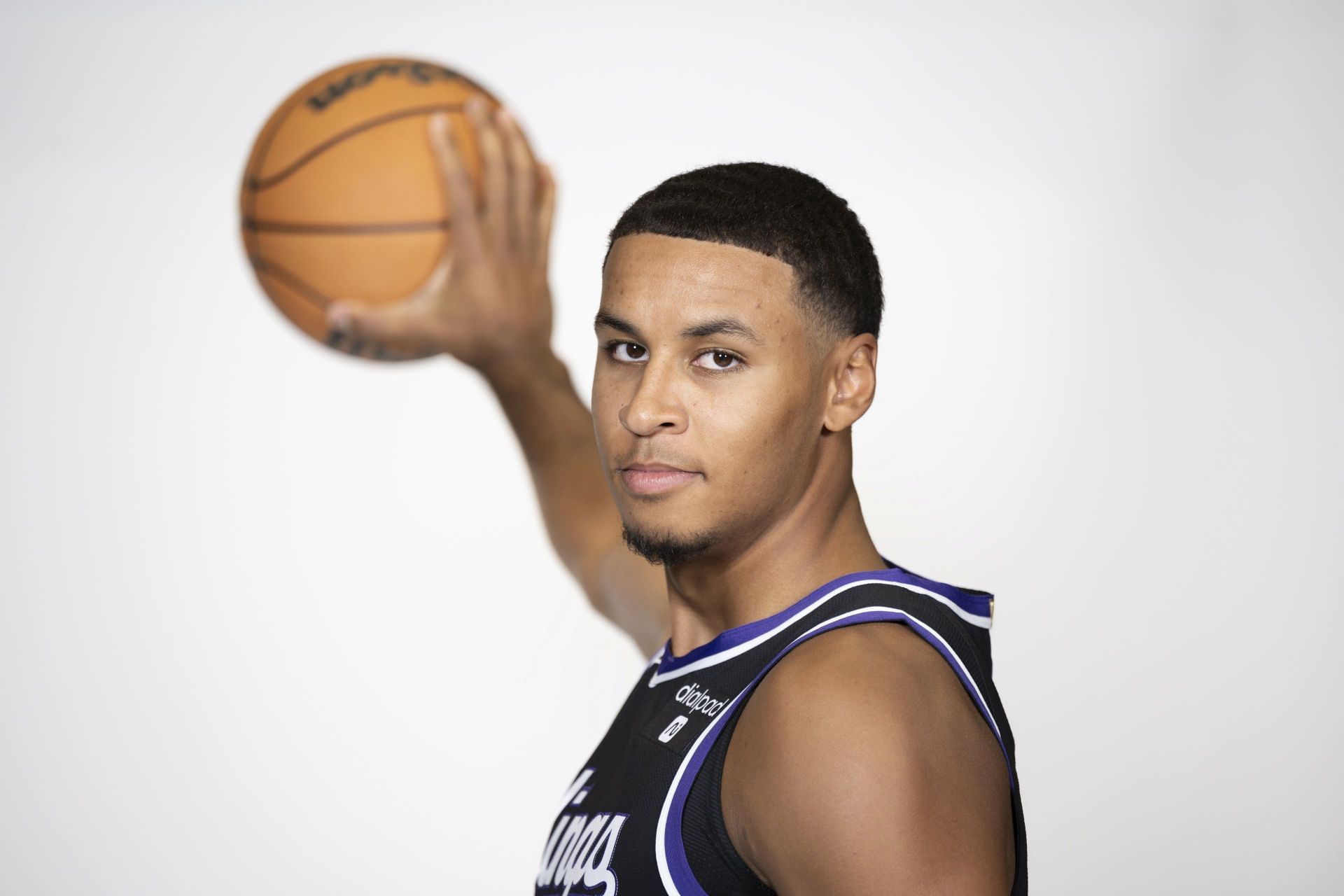 Keegan Murray during the Kings' Media Day