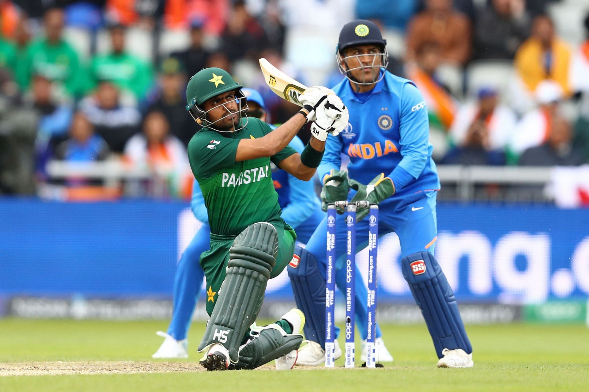 The Pakistan batter in action during the 2019 World Cup match against India. (Pic: Getty Images)