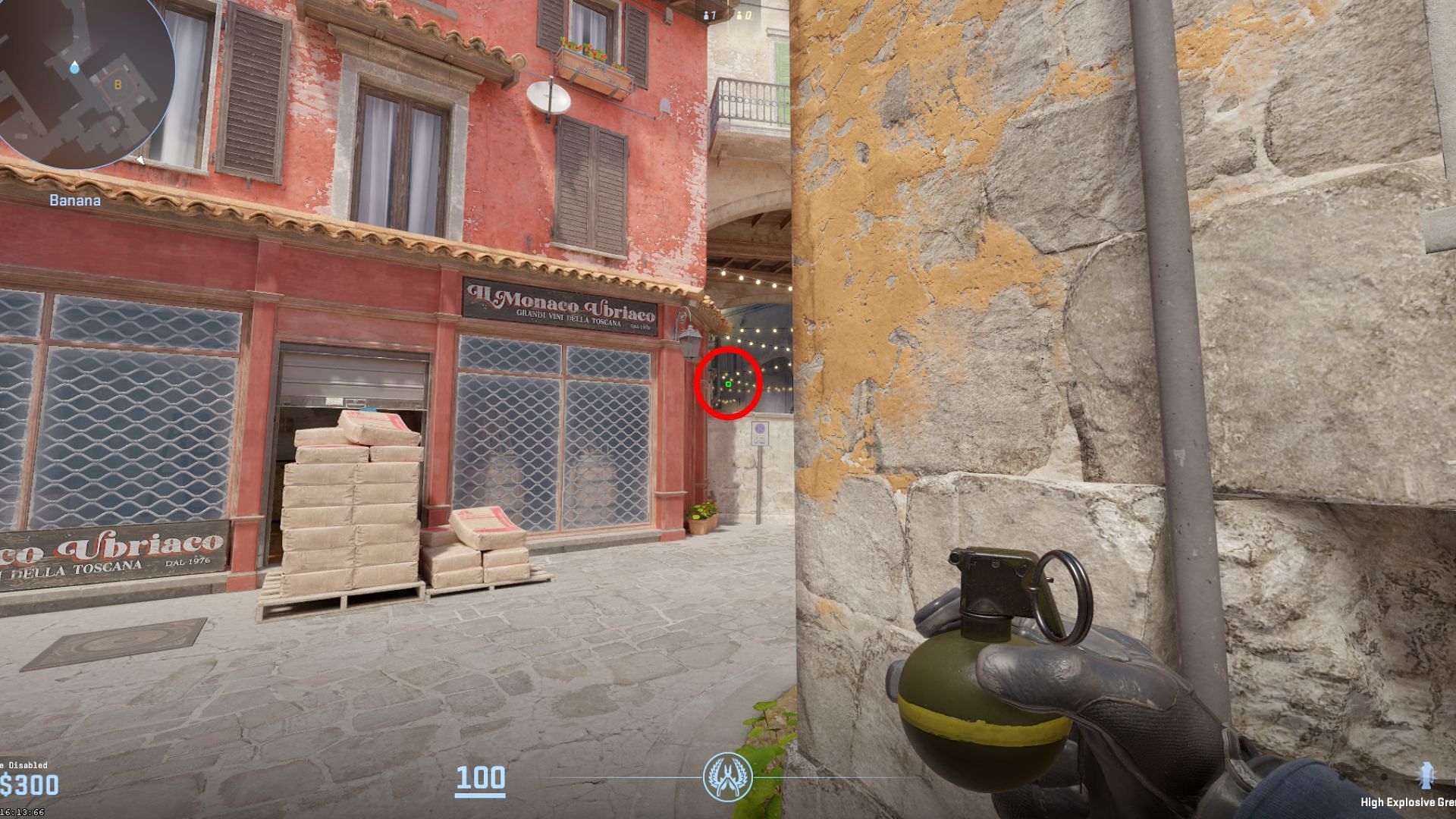 CT-Side grenade over half-wall (Image via Counter-Strike 2)