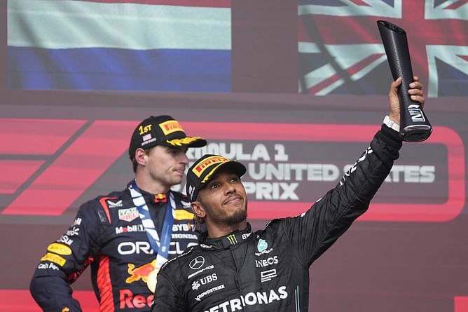 WATCH: Max Verstappen delivers rare Lewis Hamilton praise after winning his 50th F1 race - “It’s still rookie numbers compared to him”