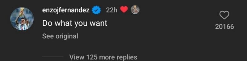 Fernandez&#039;s comment