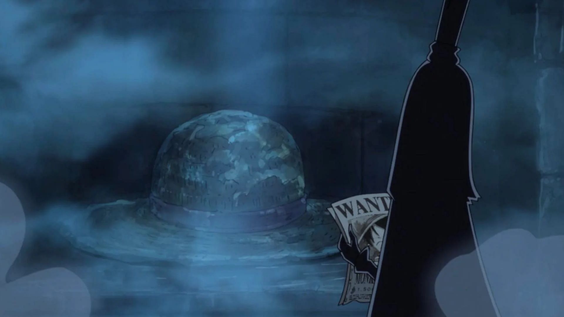 The giant straw hat as seen in the One Piece anime (Image via Toei Animation, One Piece)