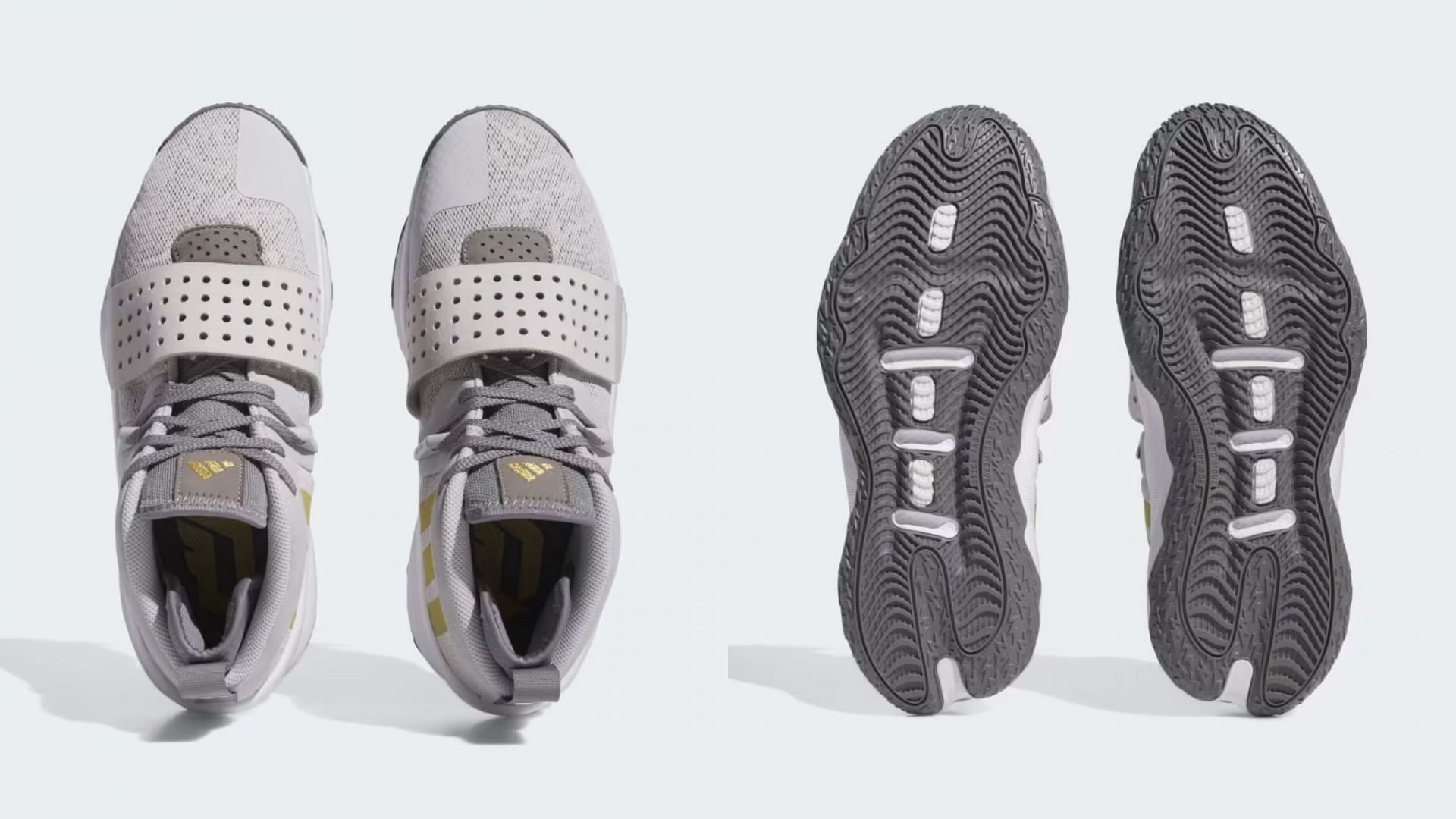A deeper shade of gray colors the shoe&#039;s outsole, while the &quot;BOUNCE&quot; cushioning is featured in a pristine white.
