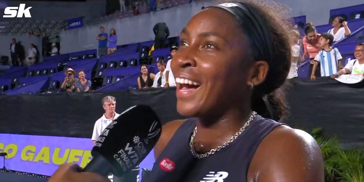 Coco Gauff defeats Ons Jabeur at 2023 WTA Finals