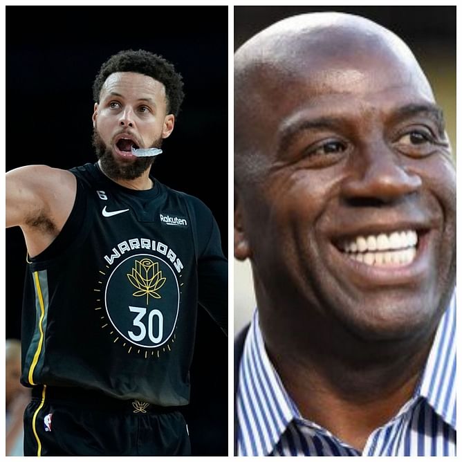 "The unstoppable debate" - Steph Curry dishes laid-back reply to Magic Johnson's disagreement with 'greatest PG' moniker