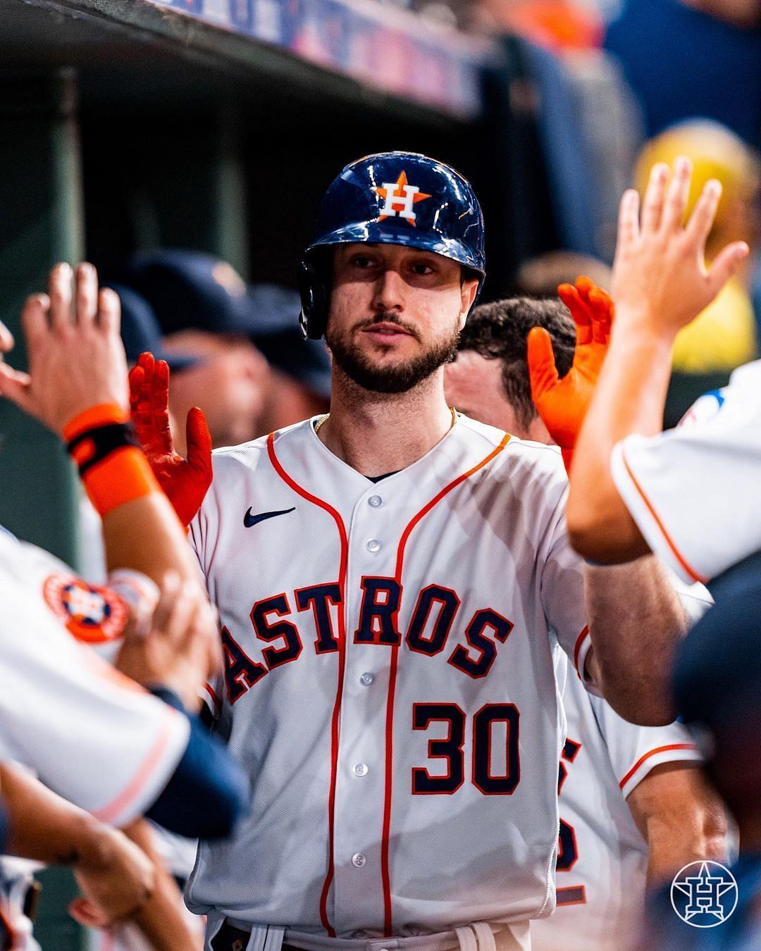 Astros present Bad Bunny with jersey after Minute Maid Park show